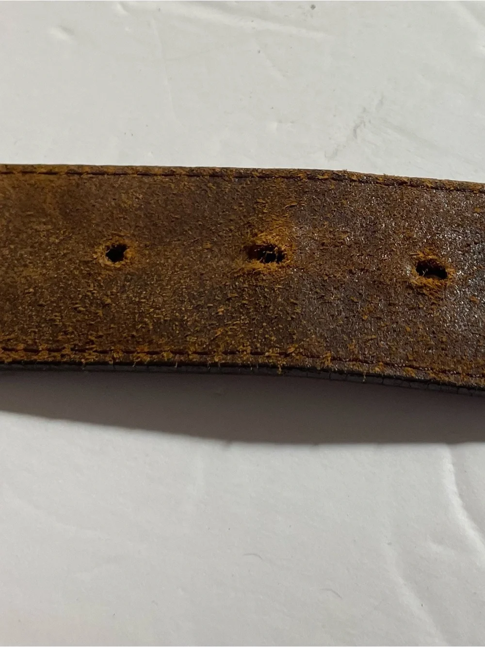 Tony Lama Brown Leather Whipstitch Belt Silver Etched Buckle Medallions 38